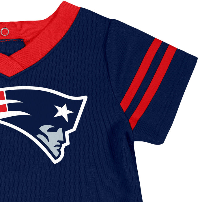 Baby Girls New England Patriots Cheerleader Dress and Diaper Cover Set NFL NFL