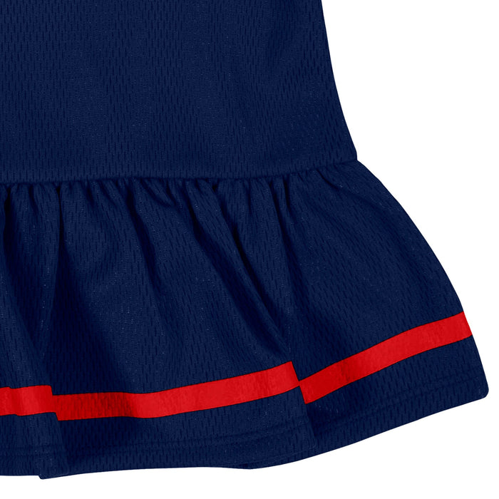 Baby Girls New England Patriots Cheerleader Dress and Diaper Cover Set NFL NFL