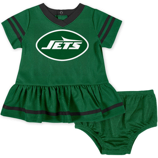 Baby Girls New York Jets Dress & Diaper Cover Set NFL NFL
