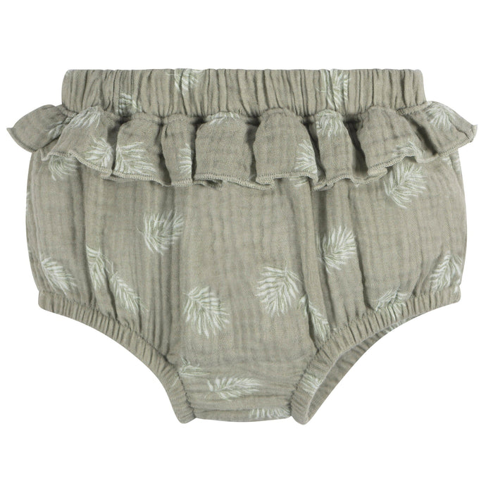 2-Piece Baby Girls Palms Dress and Diaper Cover