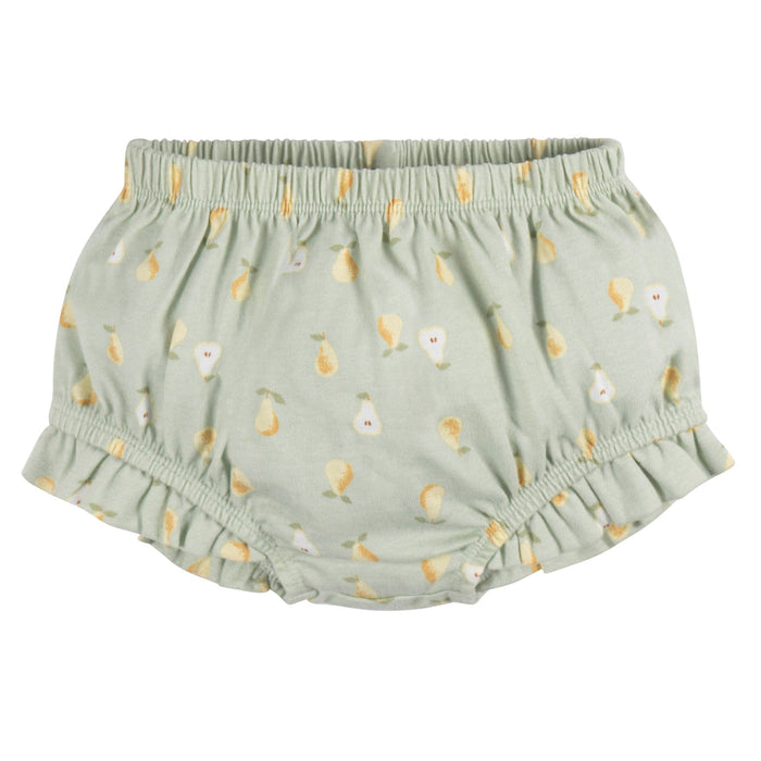 2-Piece Baby Girls Pears Dress and Diaper Cover