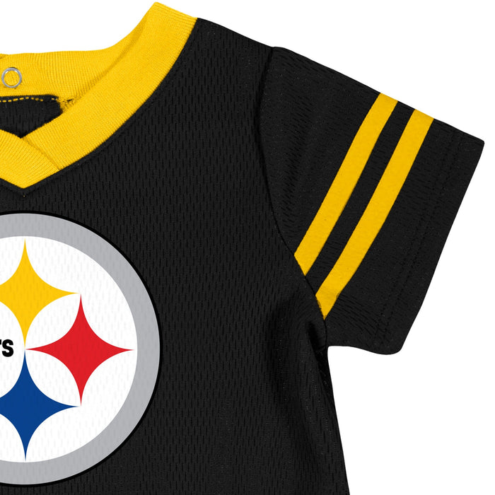 Baby Girls Pittsburgh Steelers Cheerleader Dress and Diaper Cover Set NFL NFL