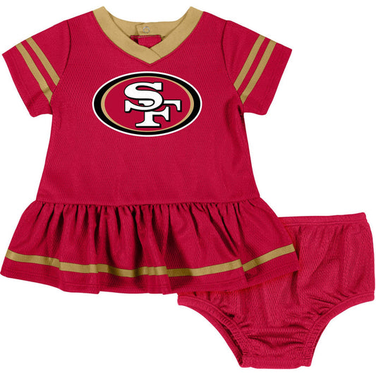 Baby Girls San Francisco 49ers Dress & Diaper Cover Set NFL NFL