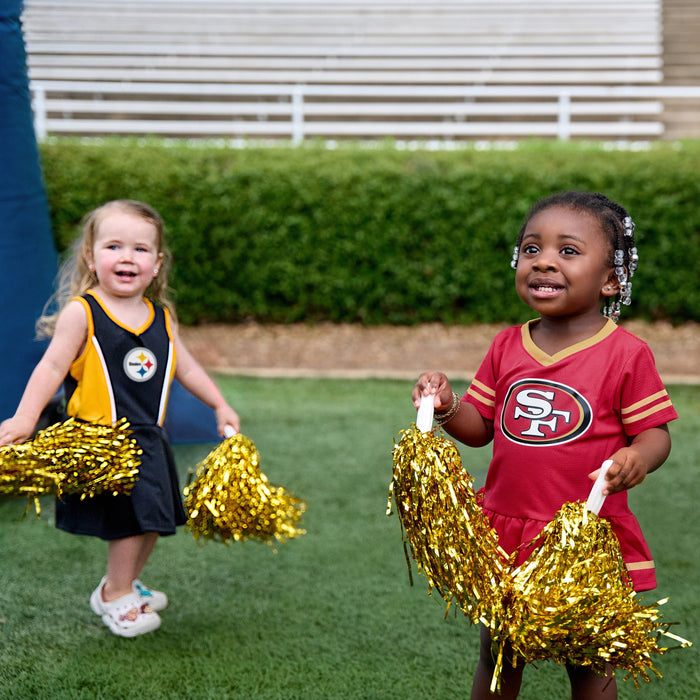 2-Piece Baby Girls San Francisco 49ers Dress & Diaper Cover Set NFL NFL
