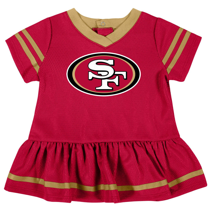 Baby Girls San Francisco 49ers Dress & Diaper Cover Set NFL NFL