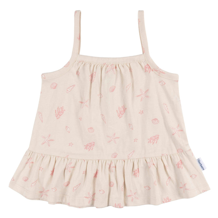 2-Piece Baby Girls Seashells Dress and Diaper Cover