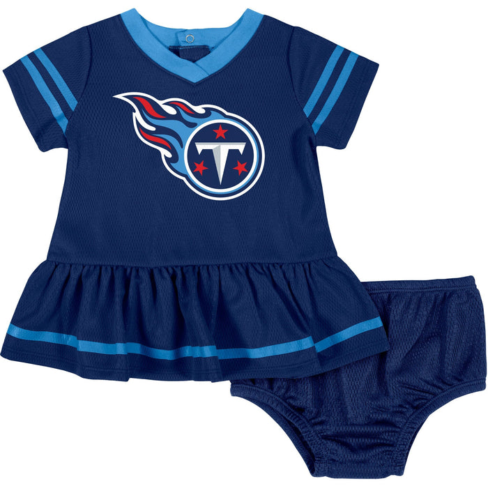 2-Piece Baby Girls Titans Dress & Diaper Cover Set NFL NFL