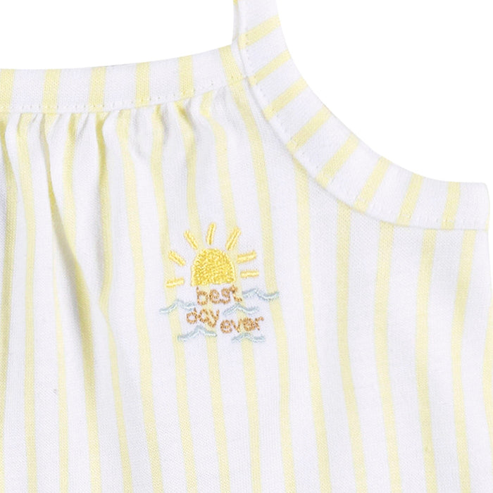 2-Piece Baby Girls Stripe Dress and Diaper Cover