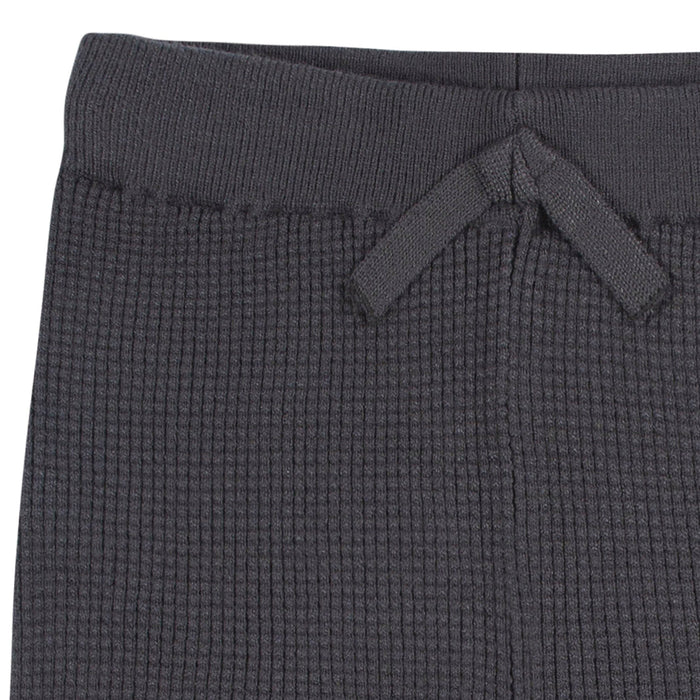 2-Piece Baby and Toddler Boys Charcoal Sweater Knit Set