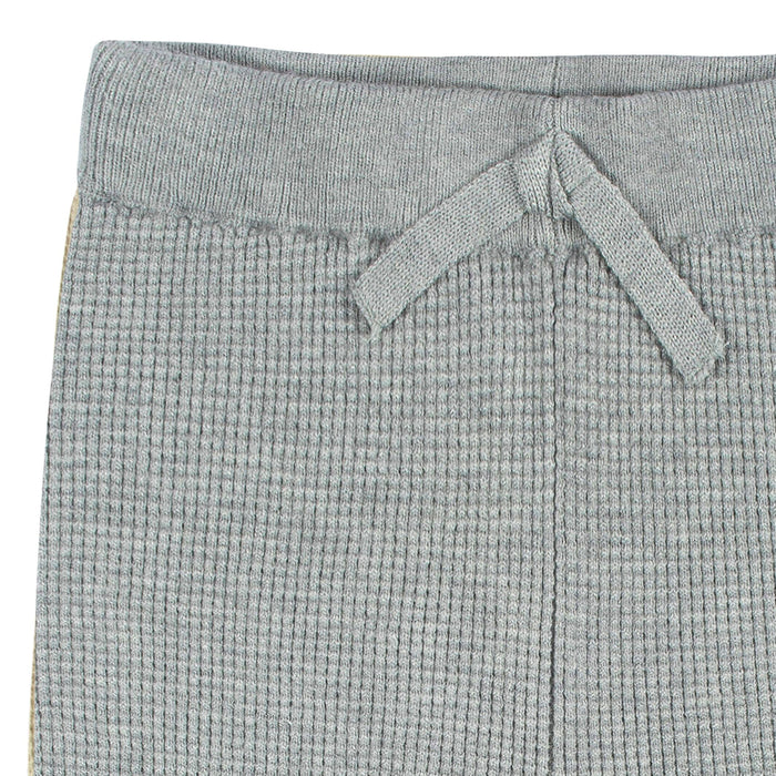 2-Piece Baby and Toddler Boys Grey Heather Sweater Knit Set