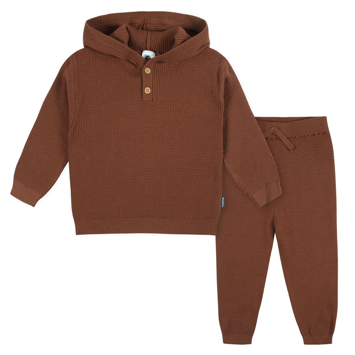 2-Piece Baby and Toddler Boys Red Sweater Knit Set