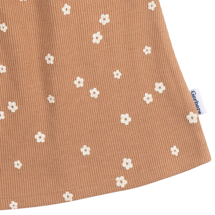 2-Piece Infant and Toddler Girls Ditsy Floral Shirt & Shorts Set