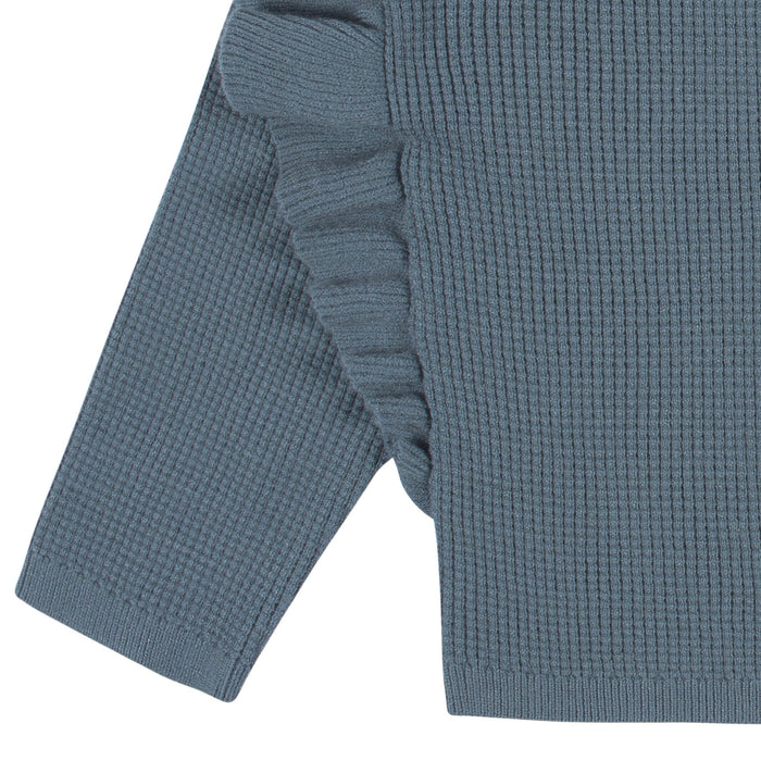 2-Piece Baby and Toddler Girls Teal Sweater Knit Set