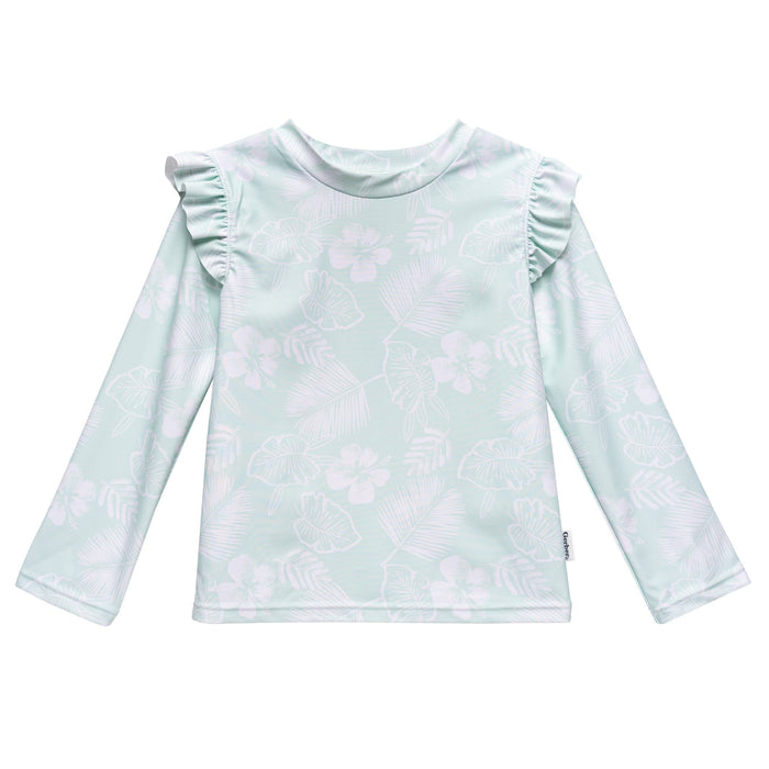 2-Piece Infant and Toddler Girls Tropical Rashguard Set