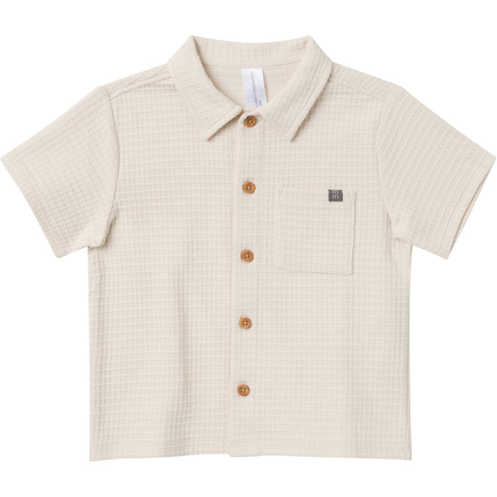 2-Piece Infant & Toddler Boys Beige Resort Shirt and Shorts Set outfits Modern Moments™ by Gerber®