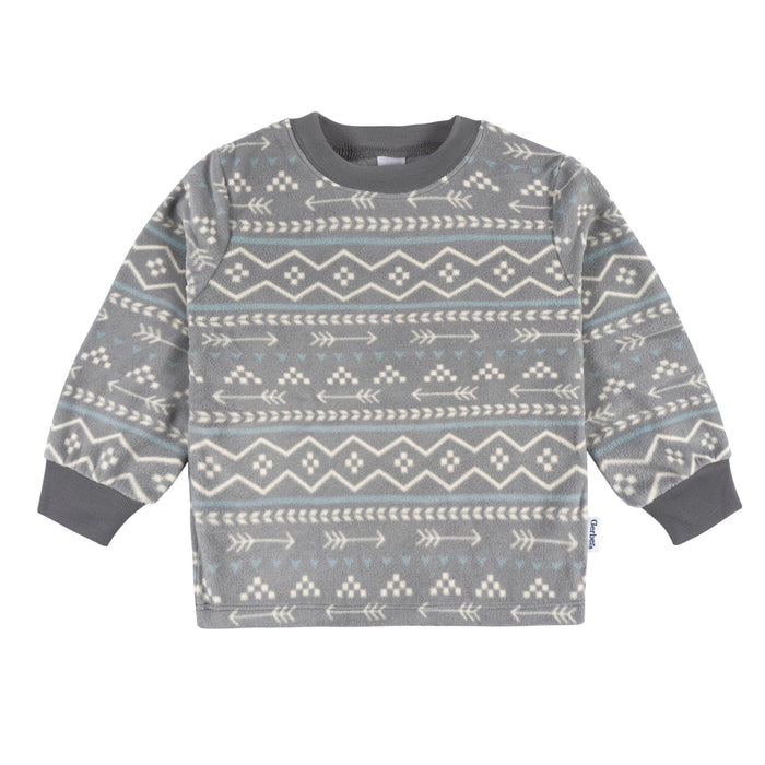 2-Piece Infant & Toddler Boys Fairisle Fleece Pajamas