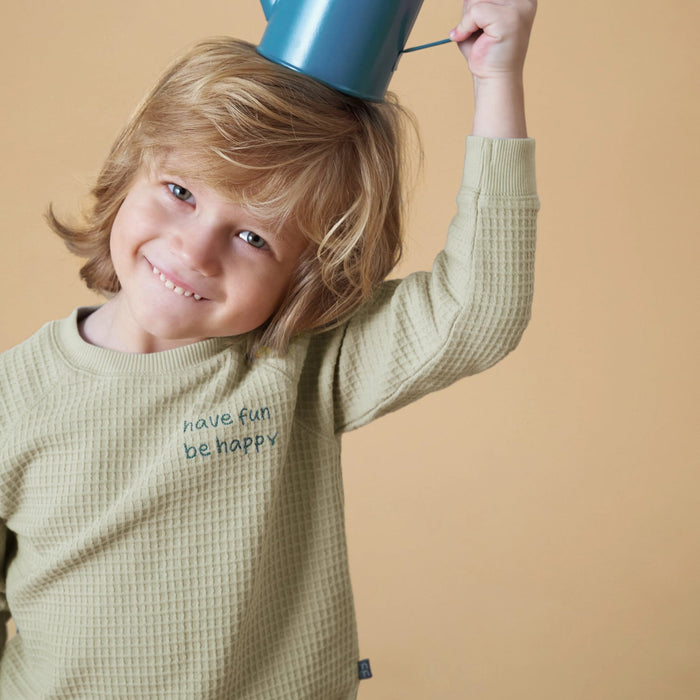 2-Piece Infant & Toddler Boys Light Green Long Sleeve Top and Shorts Set outfits Modern Moments™ by Gerber®
