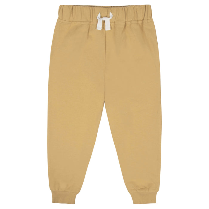 2-Piece Infant & Toddler Boys Mustard French Terry Pullover & Jogger Set