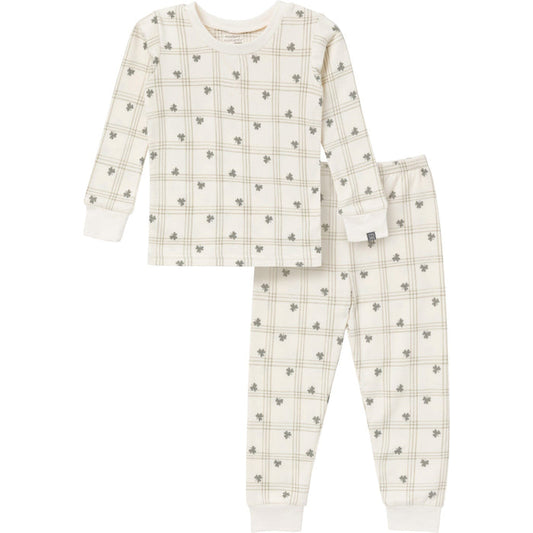 2-Piece Infant & Toddler Neutral Ivory Shamrock Tight Fitting Pajamas Set sleepwear Modern Moments™ by Gerber®
