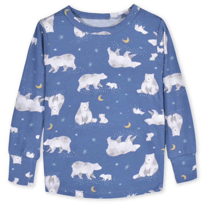 2-Piece Infant & Toddler Polar Bear Buttery-Soft Viscose Made from Eucalyptus Snug Fit Pajamas