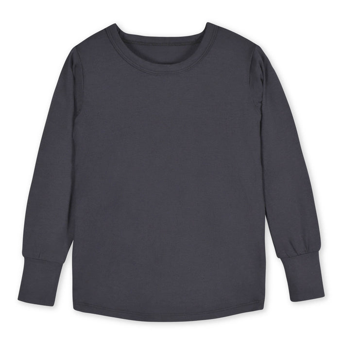 2-Piece Infant & Toddler Charcoal Buttery-Soft Viscose Made from Eucalyptus Snug Fit Pajamas