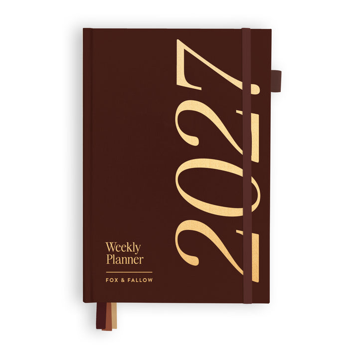 2027 A5 Vertical Planner - Chocolate - PRE-ORDER (25 SEPTEMBER)