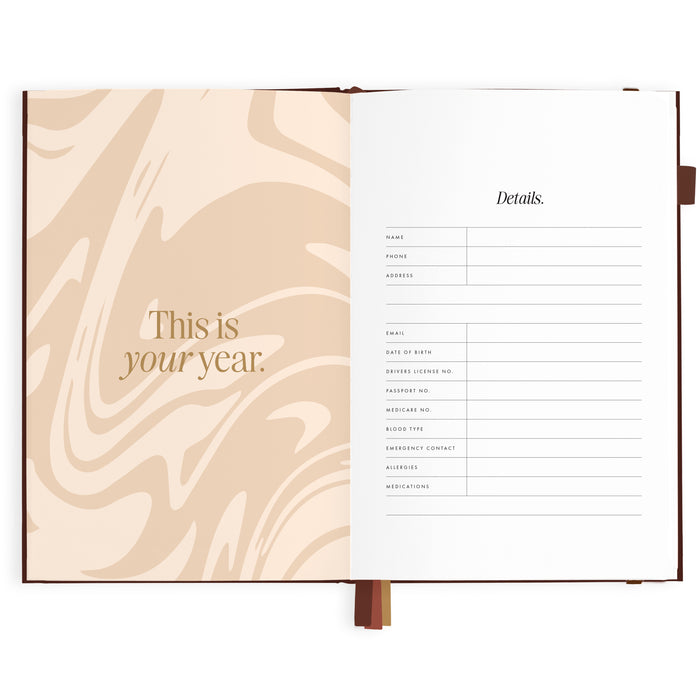 2027 A5 Vertical Planner - Chocolate - PRE-ORDER (25 SEPTEMBER)