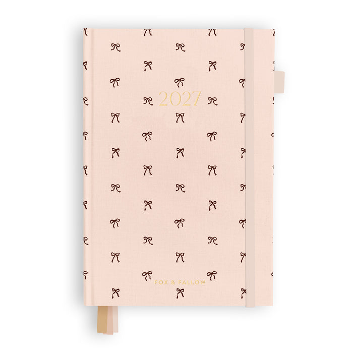 2027 A5 Vertical Planner - French Bows - PRE-ORDER (25 SEPTEMBER)