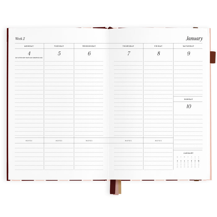 2027 A5 Vertical Planner - Sorrento - PRE-ORDER (25 SEPTEMBER)