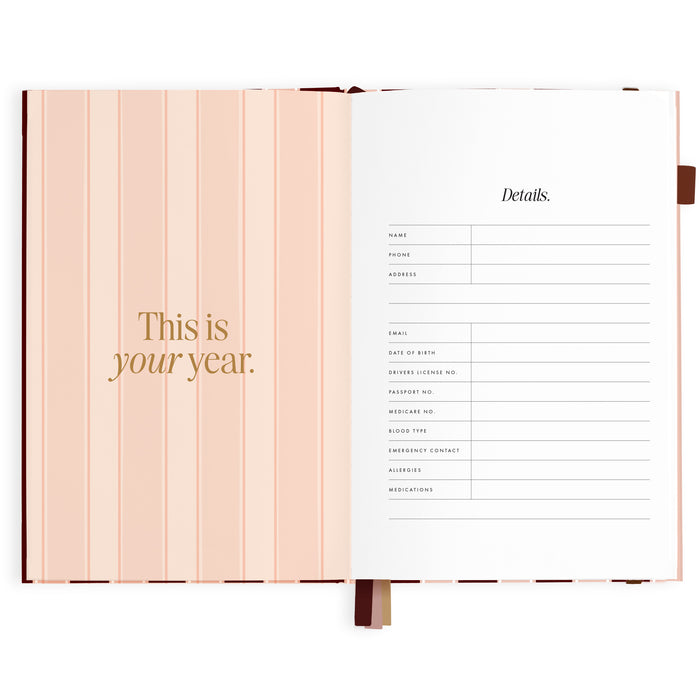 2027 A5 Vertical Planner - Sorrento - PRE-ORDER (25 SEPTEMBER)