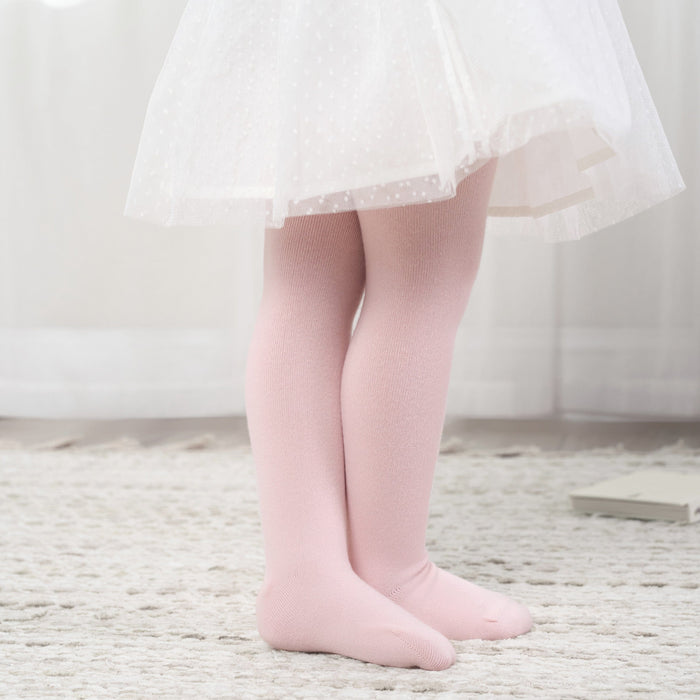 3-Pack Baby and Toddler Girls Oatmeal Heather, Ivory, and Pink Tights