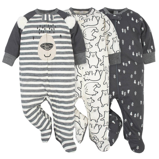 3-Pack Baby Boys Bear Sleep 'N Plays