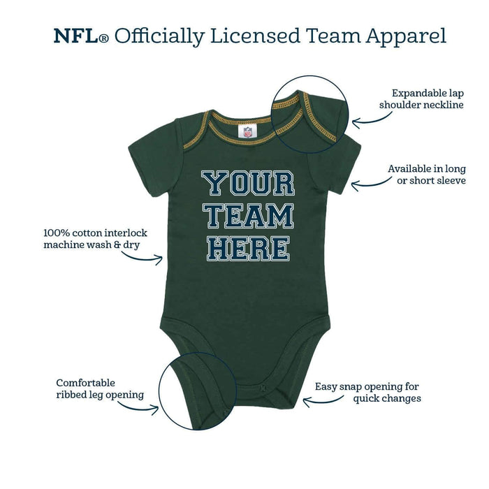 Cincinnati Bengals Baby Boys Short Sleeve Bodysuits-Gerber Childrenswear