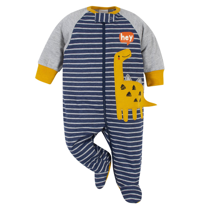 3-Pack Baby Boys Dino Sleep 'N Plays-Gerber Childrenswear