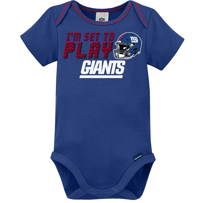 3-Pack Baby Boys Giants Short Sleeve Bodysuits