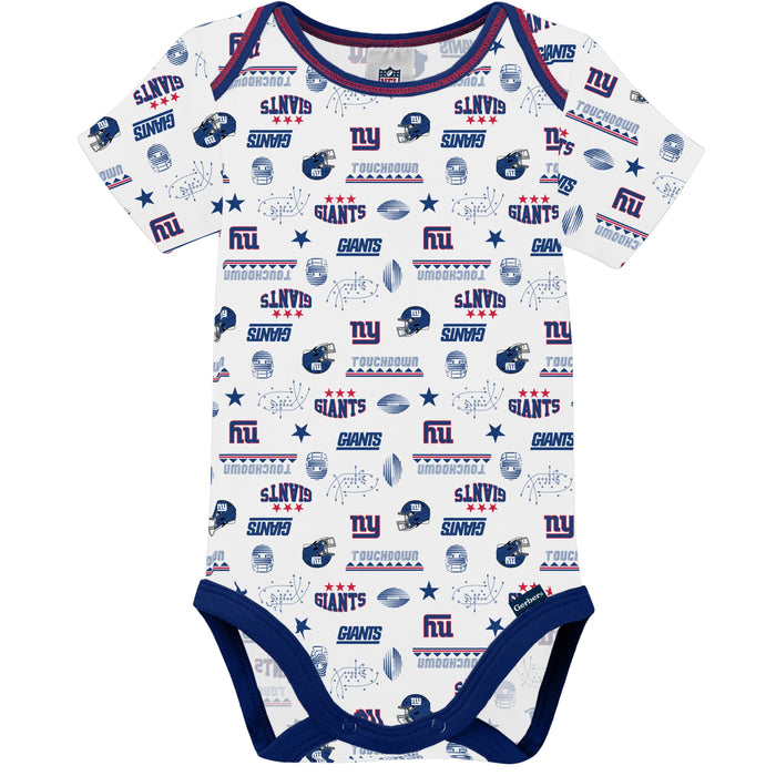 3-Pack Baby Boys Giants Short Sleeve Bodysuits
