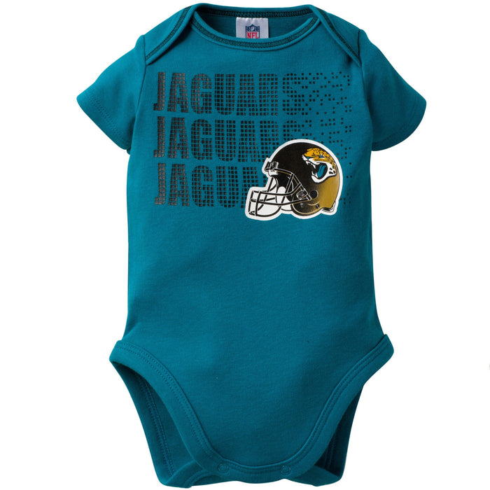 3-Pack Baby Boys Jacksonville Jaguars Short Sleeve Bodysuit