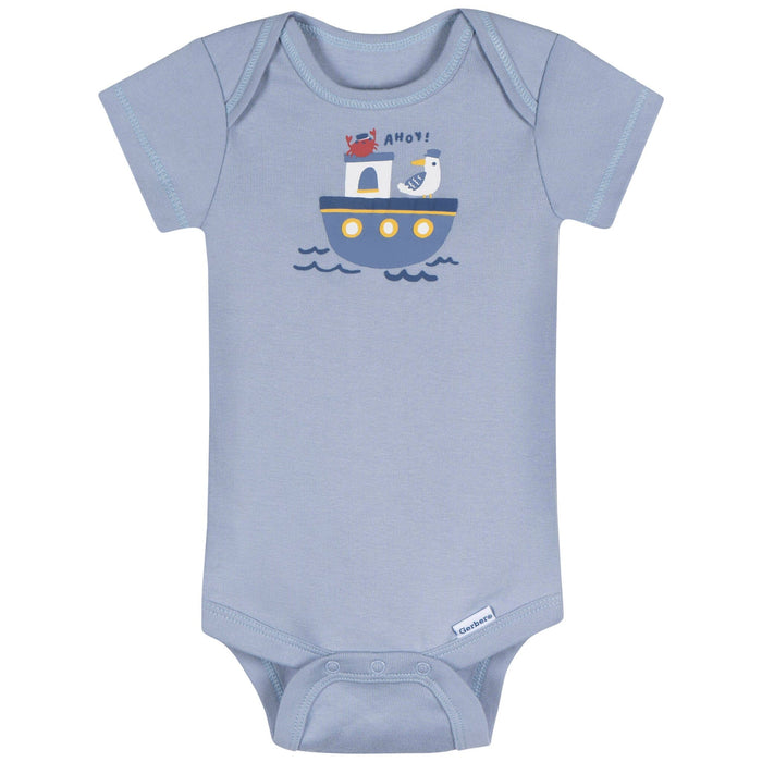 3-Pack Baby Boys Little Lighthouse Short Sleeve Onesies® Bodysuits Onesies Bodysuits Gerber®
