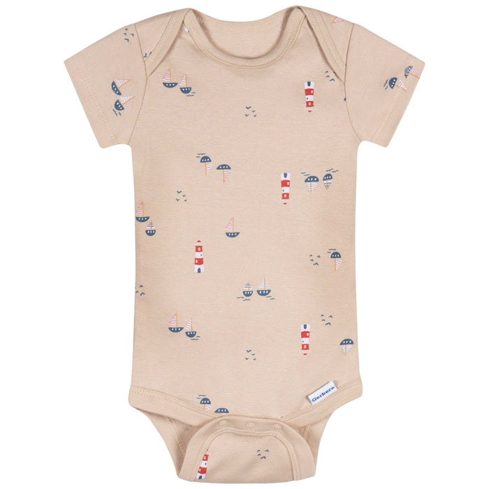 3-Pack Baby Boys Little Lighthouse Short Sleeve Onesies® Bodysuits Onesies Bodysuits Gerber®
