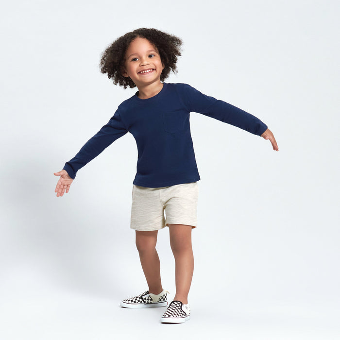 3-Pack Baby & Toddler Boys Royal Blues Long Sleeve Pocket Tees-Gerber Childrenswear