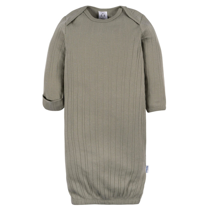 3-Pack Baby Neutral Shadow/New Wheat/Camel Lap Shoulder Gowns Sleepwear Gerber®