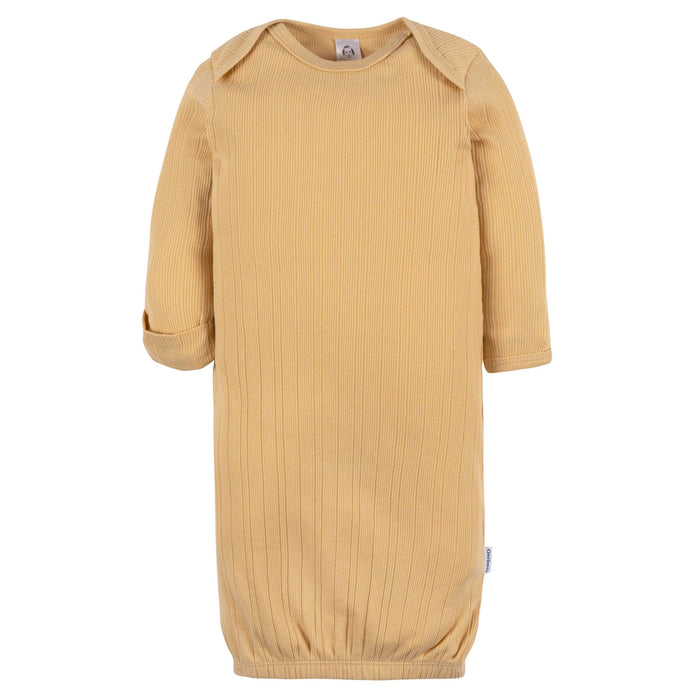 3-Pack Baby Neutral Shadow/New Wheat/Camel Lap Shoulder Gowns Sleepwear Gerber®