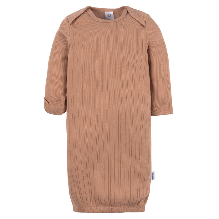 3-Pack Baby Neutral Shadow/New Wheat/Camel Lap Shoulder Gowns Sleepwear Gerber®