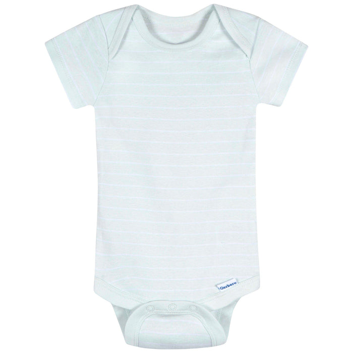 3-Pack Baby Neutral Starry Smiles Short Sleeve Onesies® Bodysuits Onesies Bodysuits Gerber®