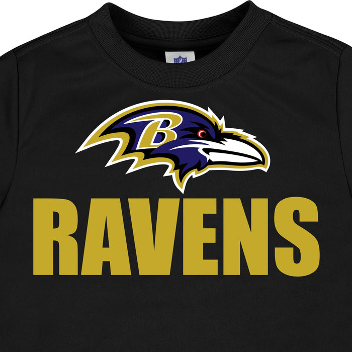 3-Pack Baby & Toddler Boys Ravens Short Sleeve Shirts