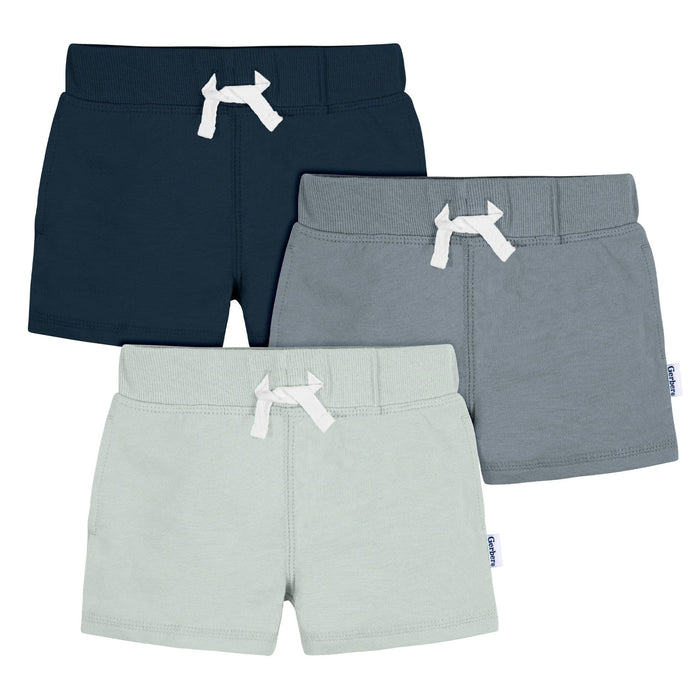 3-Pack Baby & Toddler Boys Blues Knit Short