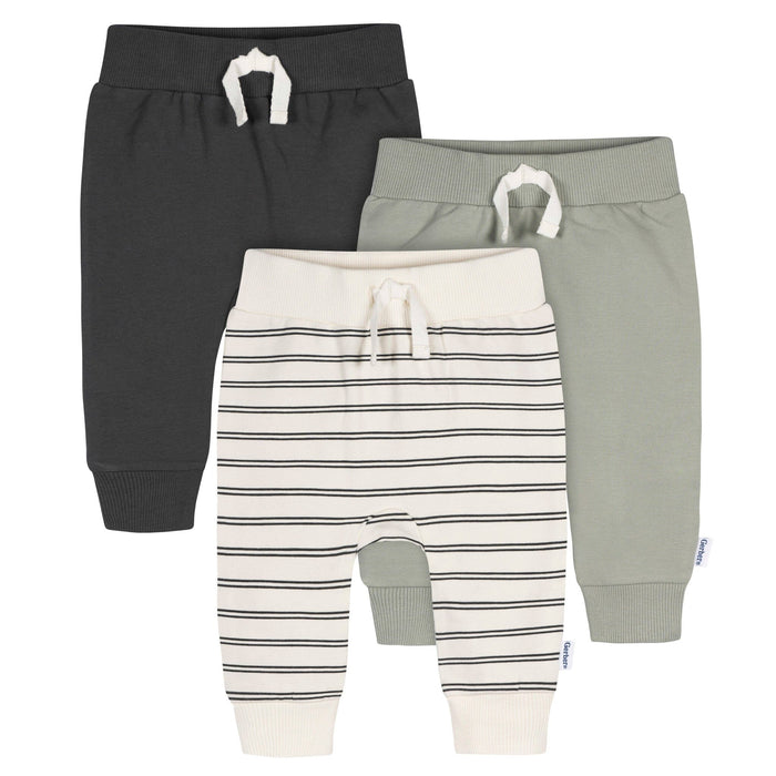 3-Pack Baby & Toddler Boys Wrought Iron Jogger Pants Pants & Bottoms Gerber®