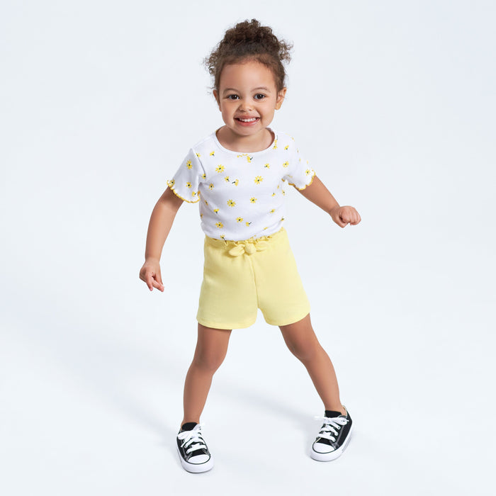 3-Pack Baby & Toddler Girls Picnic Day Dreams Short Sleeve Tees-Gerber Childrenswear