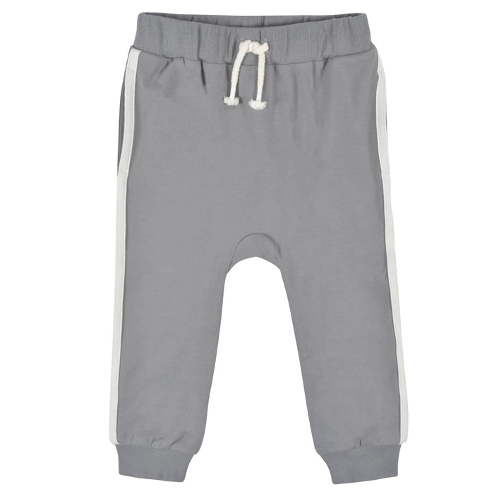 3-Pack Infant & Toddler Boys Mustard & Gray Joggers