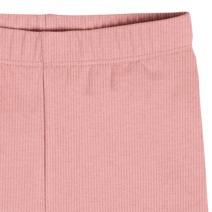3-Pack Toddler Girls Dusty Pinks Bike Short